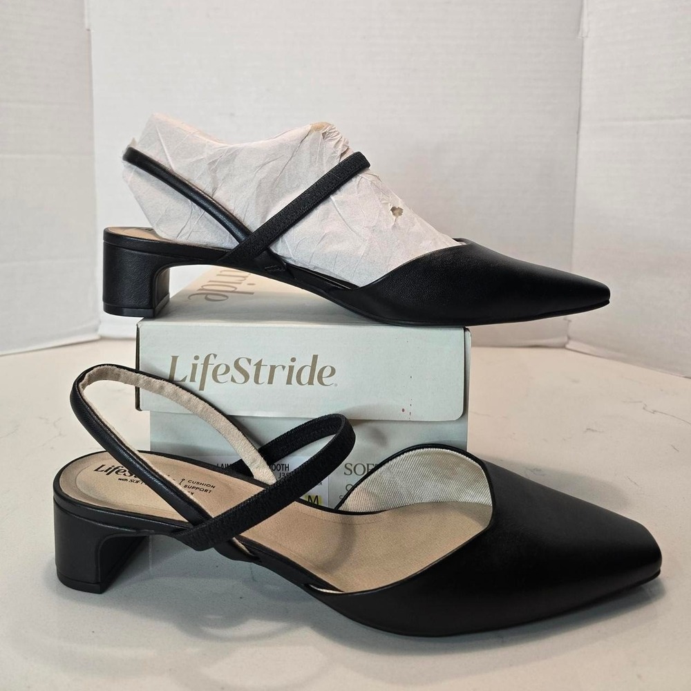 LifeStride Lainey Women's Slingback Pumps - Black Women's Size 11 Us brand new